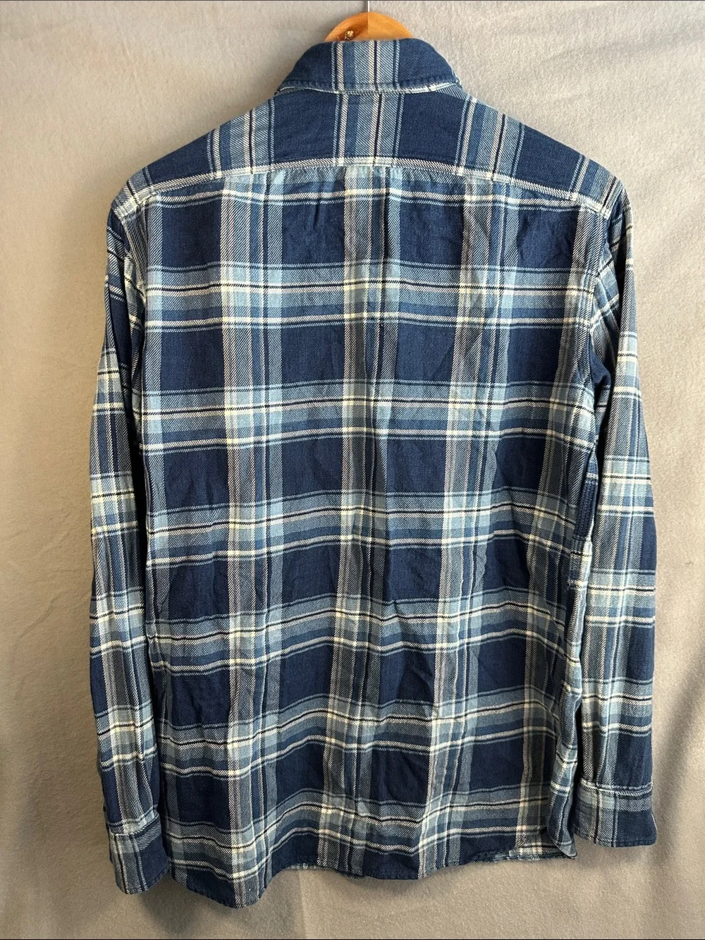 Polo by Ralph Lauren Blue Plaid Cotton Button-Down Shirt